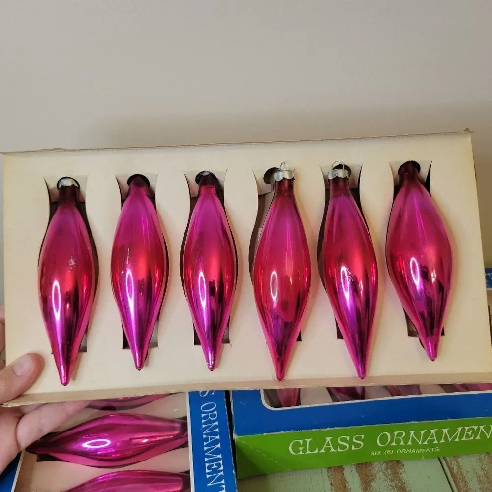 Coby Glass Ornaments Vintage Pink Glass Ornaments (Set Of 17)